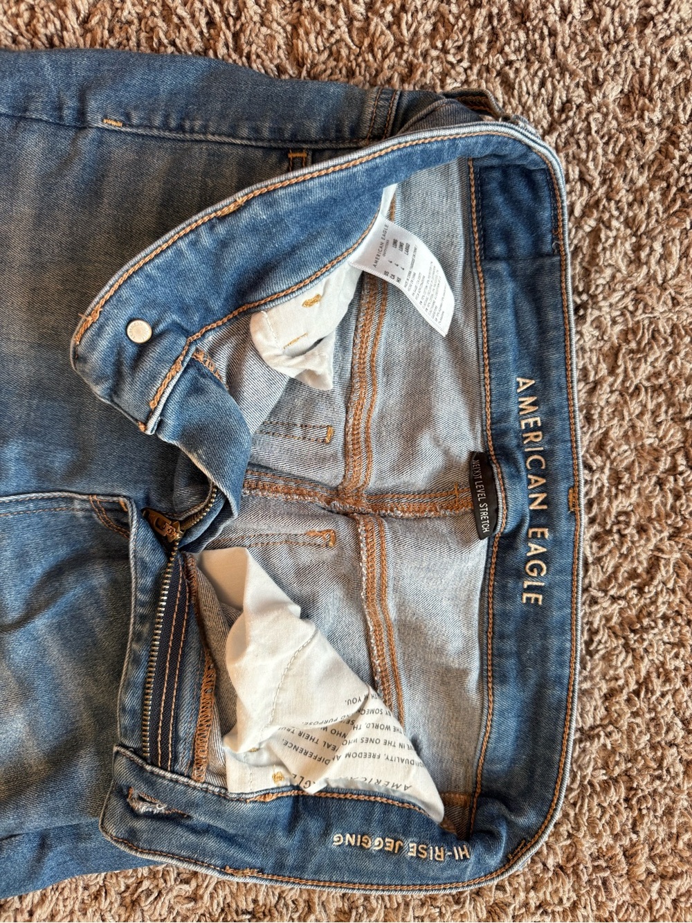 American Eagle Outfitters Ne(x)t Level Stretch Hi-Rise Jegging - Picture 3 of 4
